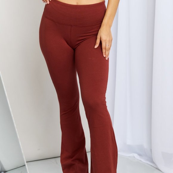 Zenana Woven Airflow Twisted Top & Wide Leg Pants Set main image 1